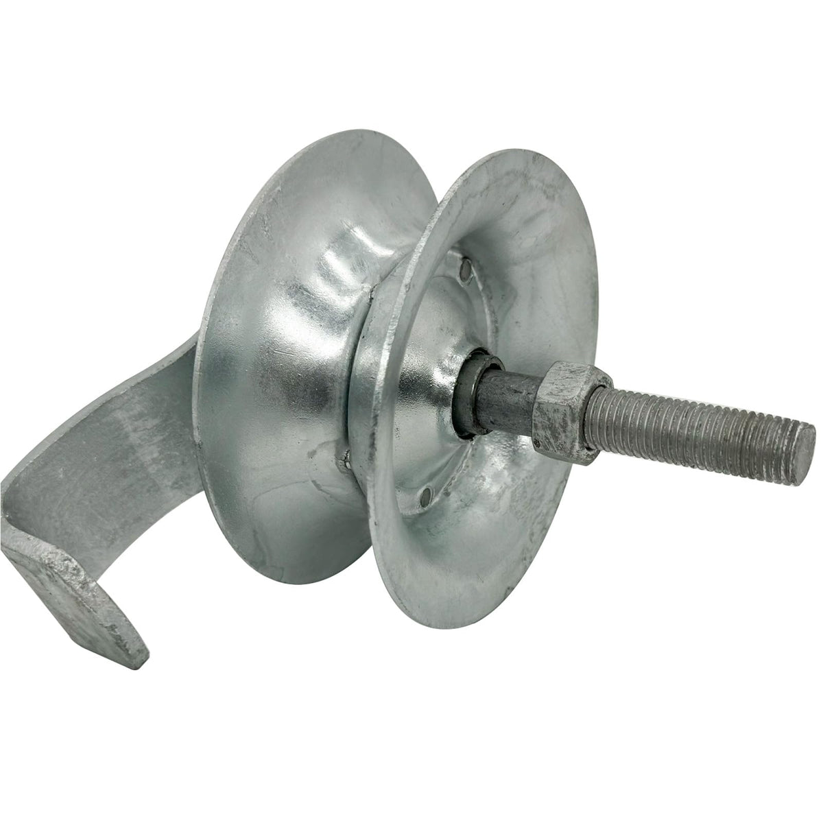 Sliding Gate Rollers 5" Steel Pipe Track Roller Galvanized for 1 5/8" Pipe Track (Pack of 2)