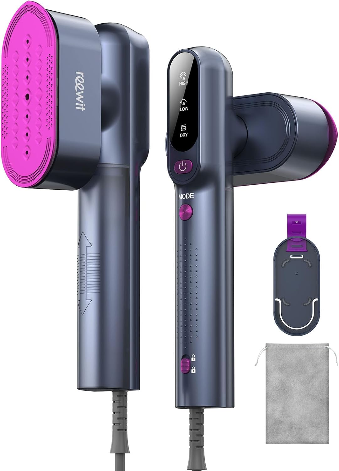 Travel Steamer for Clothes,100-240V Travel Steamer & Iron 2 in 1 with Fast Heat-Up,1200W Portable Handheld Garment