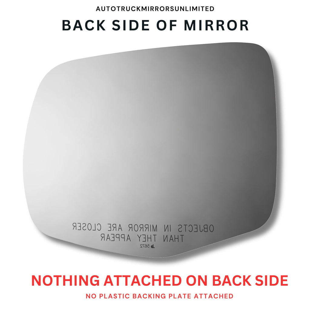 Passenger Side Mirror Replacement Glass + Full Pad for 16-22 Pilot