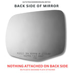 Passenger Side Mirror Replacement Glass + Full Pad for 16-22 Pilot