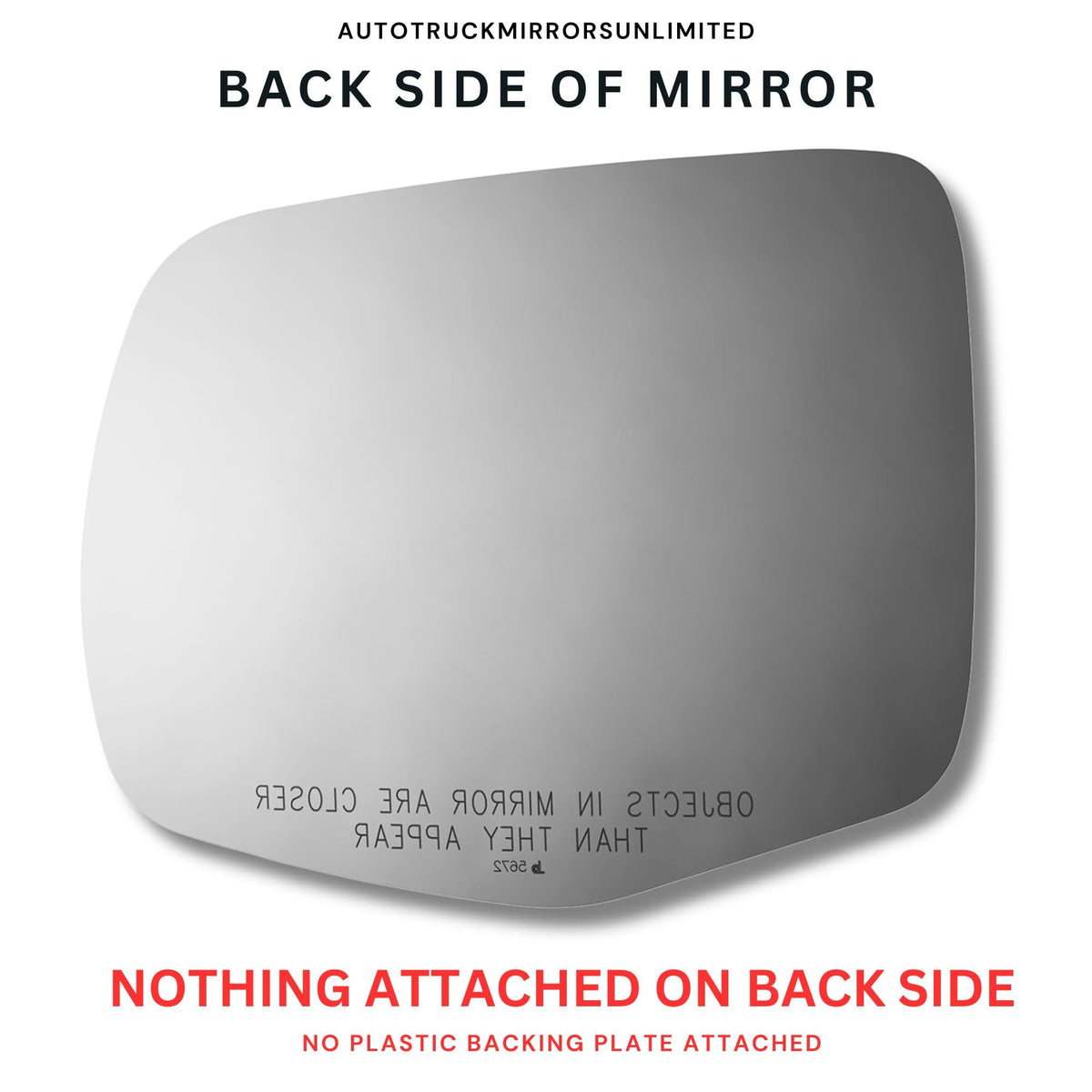 Passenger Side Mirror Replacement Glass + Full Pad for 16-22 Pilot