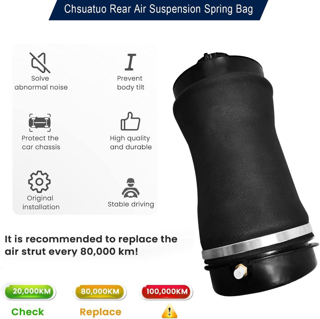 Rear Air Spring kit Air Suspension Bags for Jeep Grand Cherokee 2011 2012 2013 2014 2015, OE 68029912AE 68029911AB Pair Left & Right