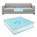 Couch Cushion Replacement, 24 x 24 x 6 in, 3-Layer High-Density Memory Foam Insert for Sofa, Chair and Bench
