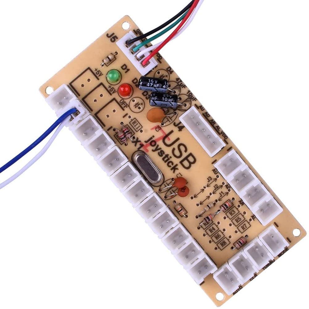Zero Delay Arcade USB Encoder PC to Joystick for PC Mame Jamma Raspberry Pi & Other Pc Fighting Games