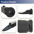 Brix Refractometer with ATC | 0-32% Dual Scale - Specific Gravity & Brix, Hydrometer in Wine Making and Beer Brewing