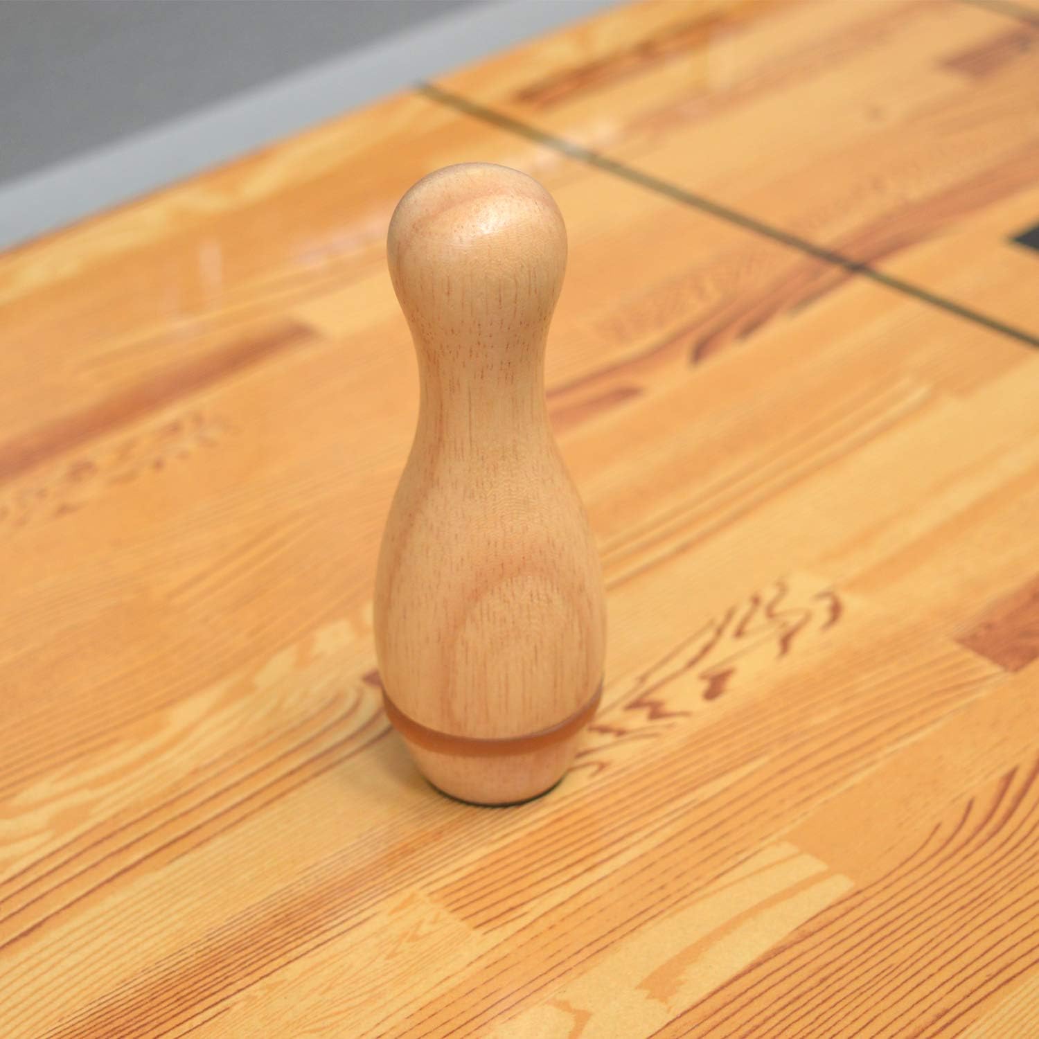Shuffleboard Bowling Pin Set with 10 Pcs Bowling Pins Durabel Triangular Pinsetter Resin Bowling Ball and Carrying Bag