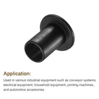 uxcell 12pcs Flanged Sleeve Bearings Plastic Bushings ID 10.1mm x OD 13mm x Length 20.5mm Nylon Bushings, Black