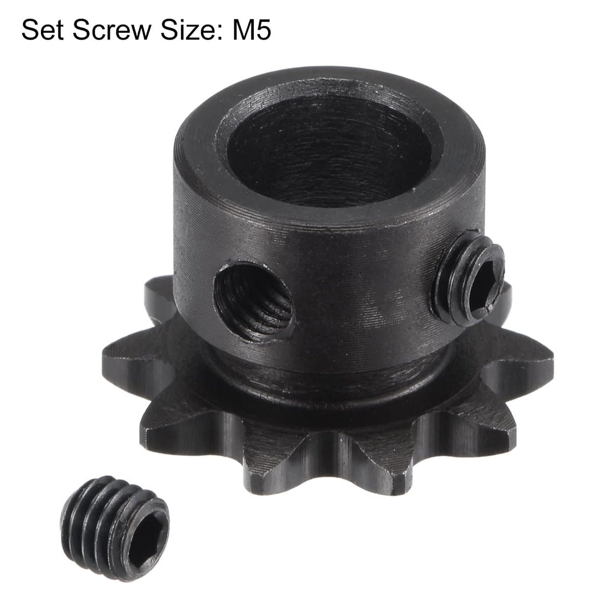 uxcell Roller Sprocket B Type #25 Chain, Single Strand 1/4" Pitch 10mm Bore