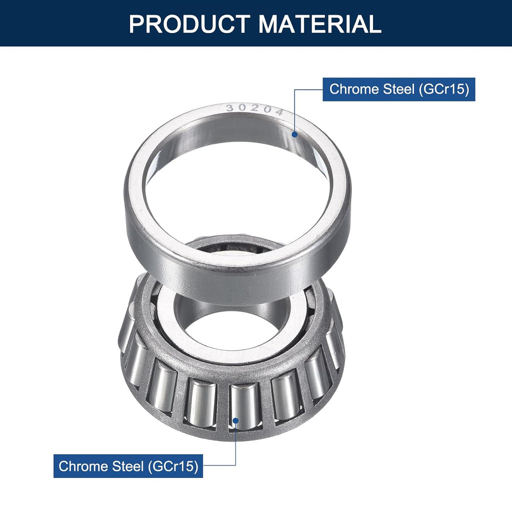 2 Pack 30204 Tapered Roller Bearing Cone and Cup Set