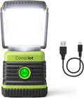 LED Camping Lantern Rechargeable, Consciot Camping Lights, 1000LM, 4 Light Modes, 4400mAh Power Bank, IPX4 Waterproof