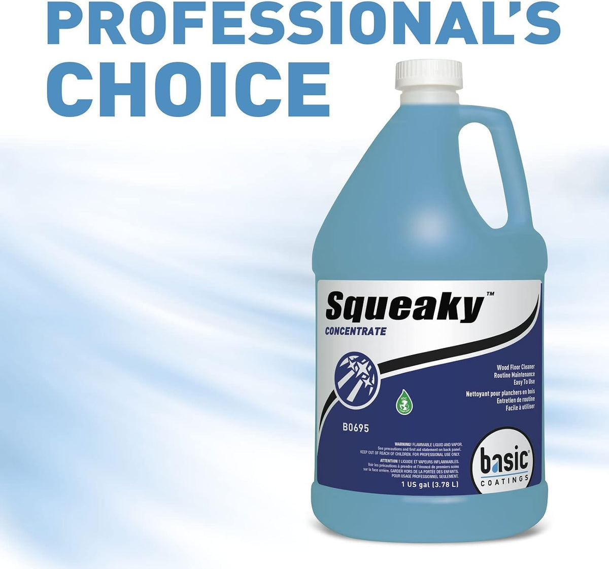 Squeaky Hardwood Laminate Floor Cleaner Concentrate, 1 gal
