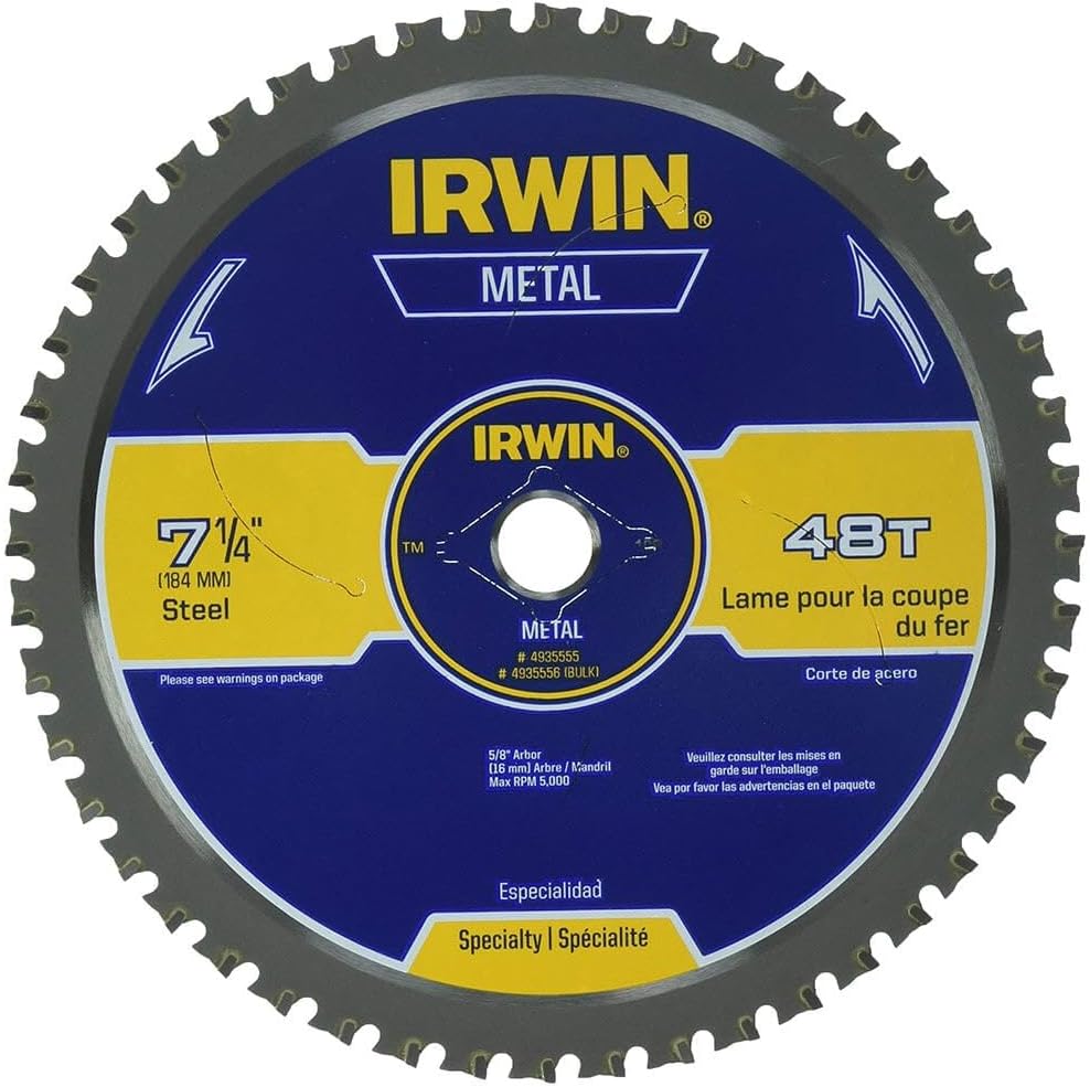 Irwin 7-1/4 In 48T Metal Cutting Circular Saw Blade