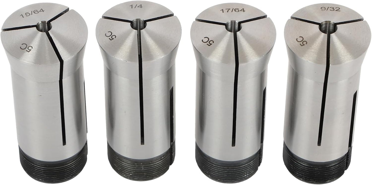 72pcs Precision Inch 5C Collet Set，1/64" to 1-1/8" 1/64 Sizes 5C