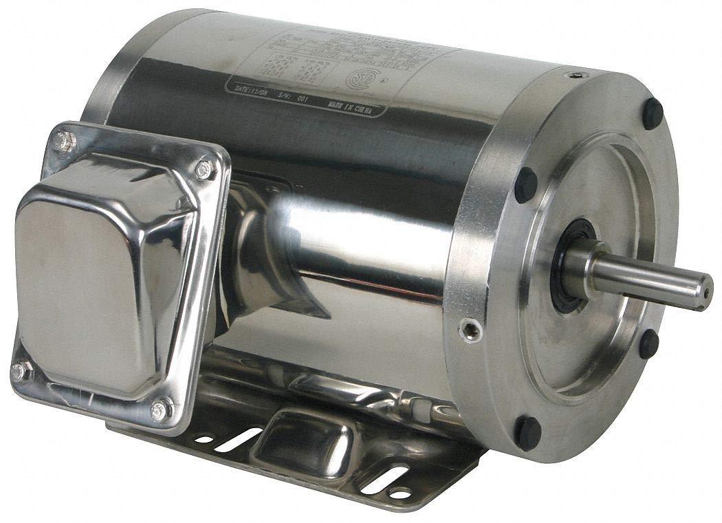 Washdown Motor, 3 Ph, TENV, 1/2 HP, 3460 RPM