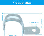 1" EMT Conduit Clamp Rigid Pipe Straps, 25Pcs