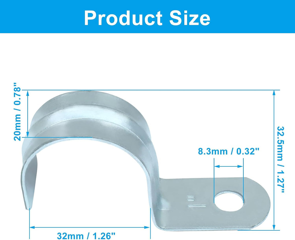 1" EMT Conduit Clamp Rigid Pipe Straps, 25Pcs