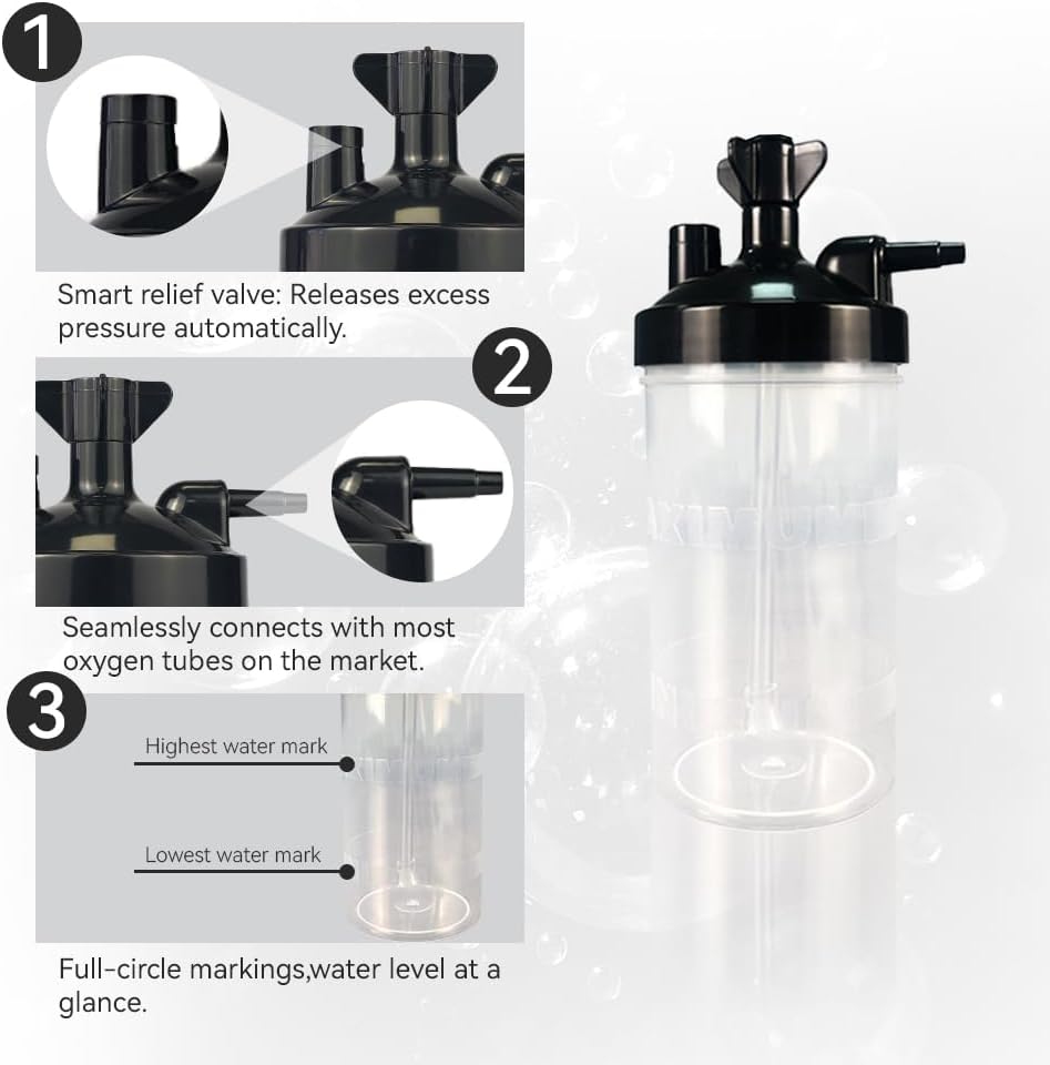 Oxygen Humidifier Bottle for Oxygen Concentrator