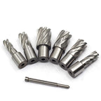 OSCARBIDE Annular Cutter Set 7pc, 1" Depth, 3/4" Weldon Shank