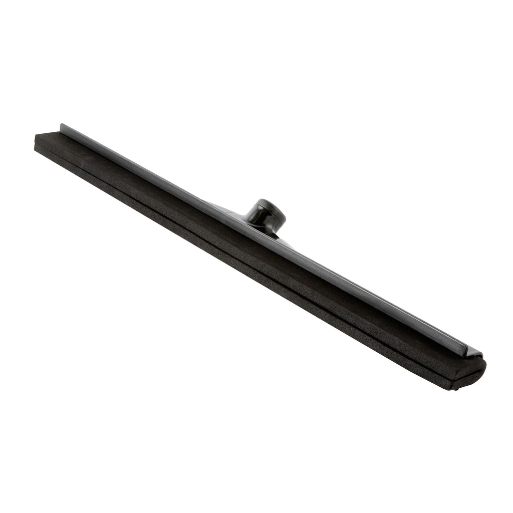24 In Black Plastic Floor Squeegee, Foam Blade, 1 Ct