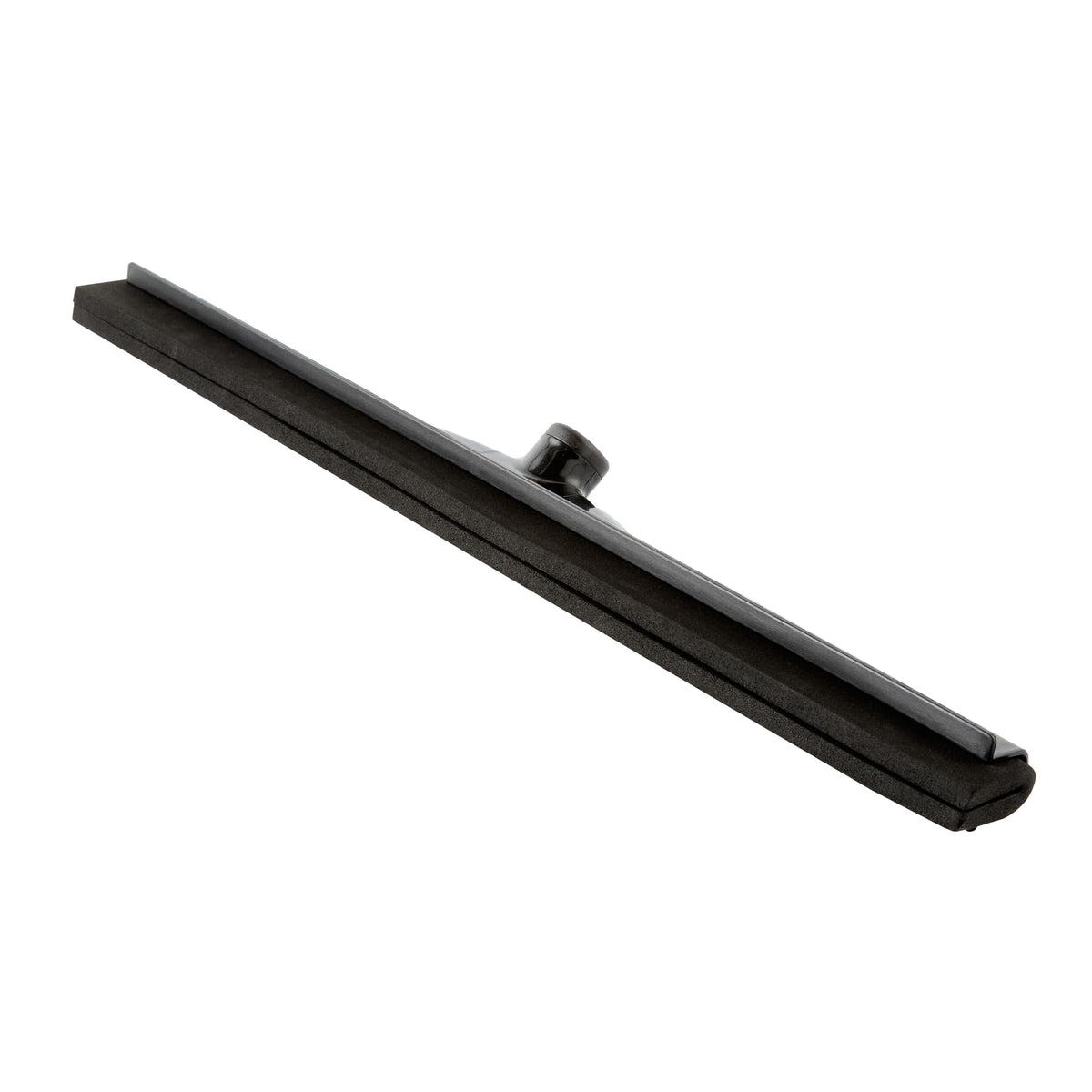 24 In Black Plastic Floor Squeegee, Foam Blade, 1 Ct