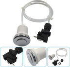 Hot Tub Air Switch Kit, Polished Chrome Button with 1M Hose
