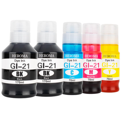GI-21 G3260 G3270 Ink Refill Bottles Compatible for Canon G3270 G3260 G1220 G2260 G1230 G2270 G4270 G3290 G4280