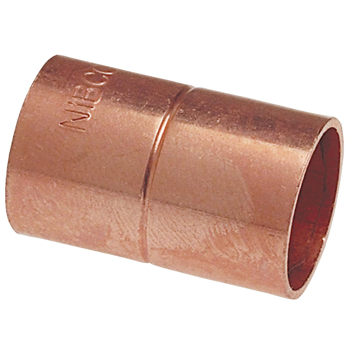 NIBCO 3/4 In. x 3/4 In. Copper Coupling with Stop - 1 Each