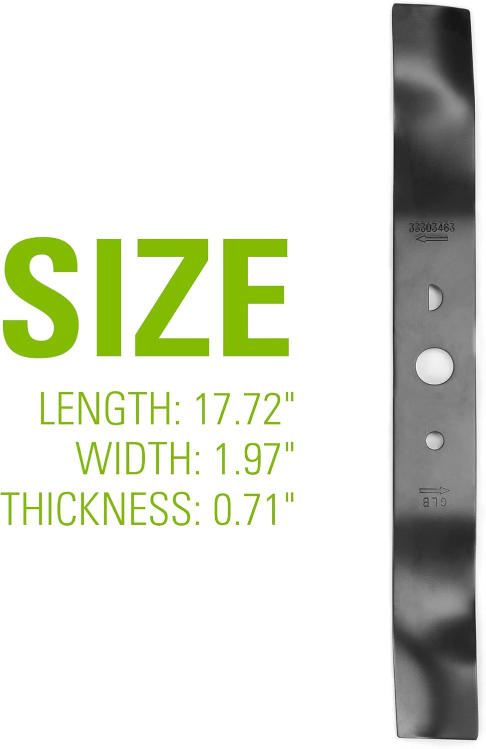 Replacement Lawn Mower Blade (Fits : 18' Mower / 25012 / 2519402)