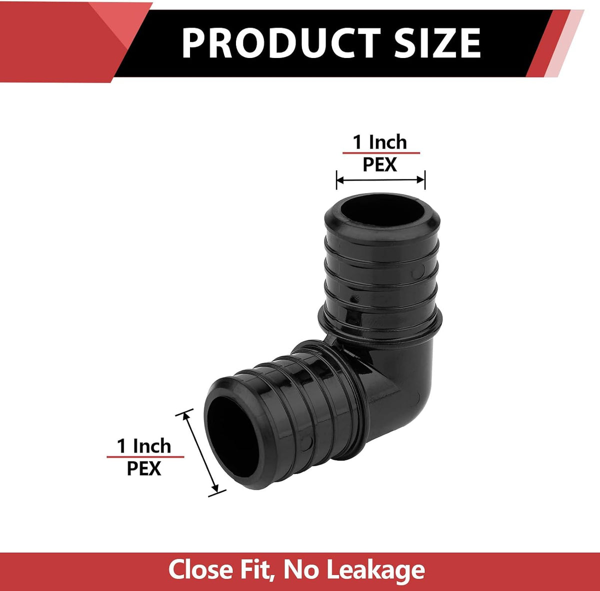 10Pcs EFIELD Poly PPSU Crimp Pex 1" 90 Degree Elbow(PPSU1807006-10)