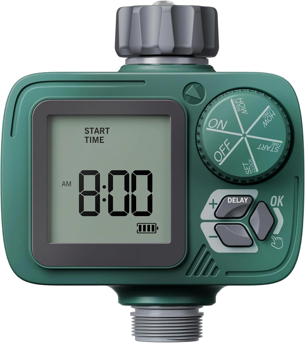 Sprinkler Timer, Programmable Hose Timer with Automatic Watering System | Digital Water Timer with Rain Delay &