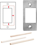 Deadbolt Restorer Strike Plate, Fix Dead Bolt Misalignment/Sticking/Jamming, Large Hole and Narrow Edge Frame Striker