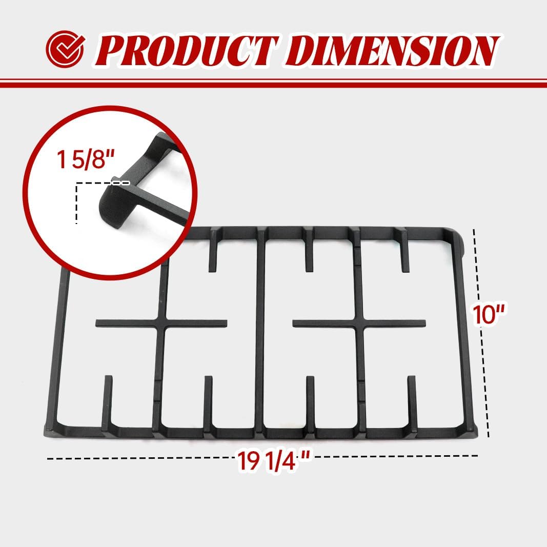 DG94-00937A DG94-00468B Side Grate Replacement for Samsung Stove Parts