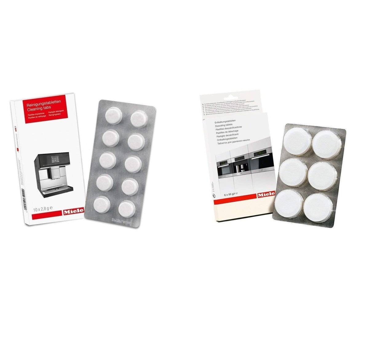 Coffee Machine Cleaning Tablets (10pk) & Descaling Tablets (6pk)