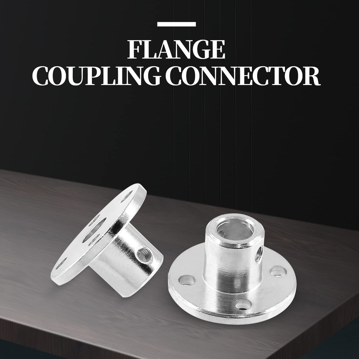 Litoexpe 4 Pieces 6mm Rigid Flange Coupling Connector