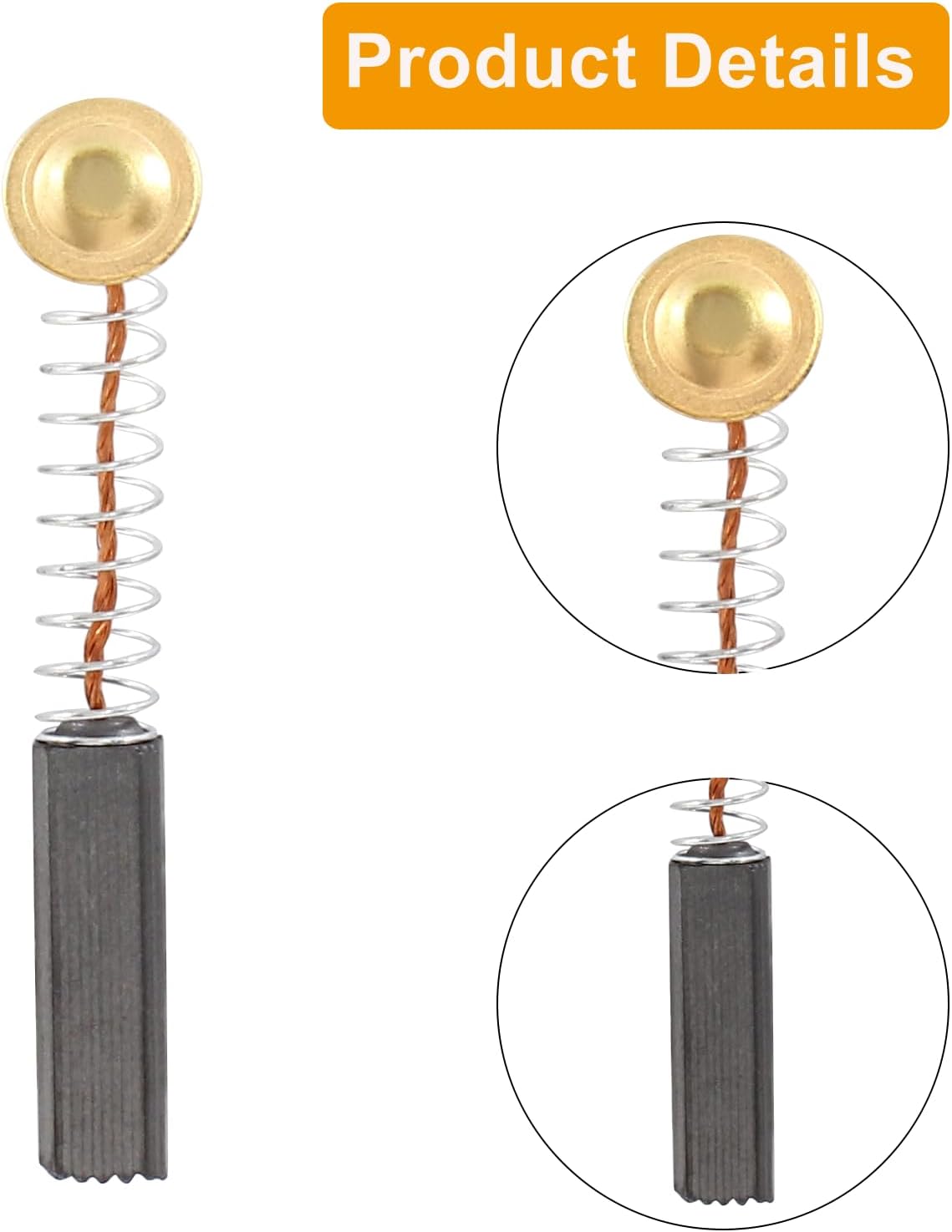 Piutouyar 20 Pcs Carbon Motor Brushes, 17mmx6mmx6mm