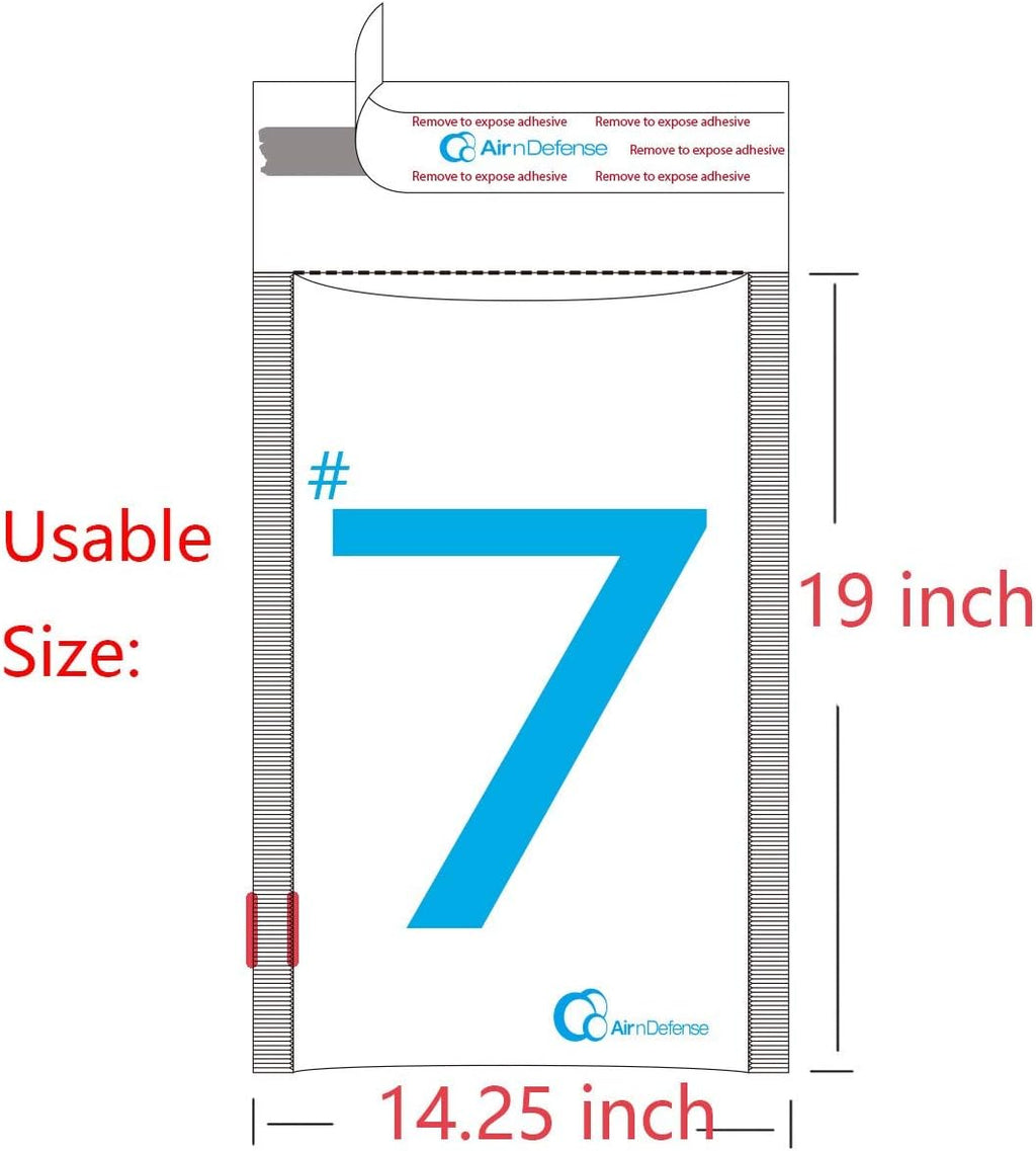 50/100/200/300/400/500 pcs #7 14.25x20 Kraft Bubble Padded Envelopes Mailers Shipping Bags AirnDefense (50)