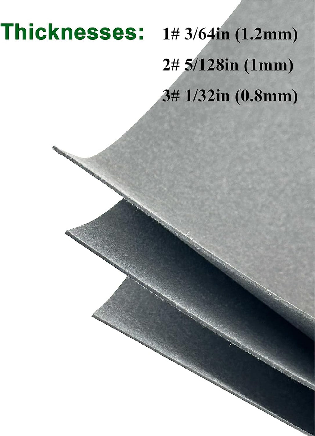 YAMAKATO 3PCS 0.8MM 1MM 1.2MM Non-Asbestos Gasket Material Paper Sheet