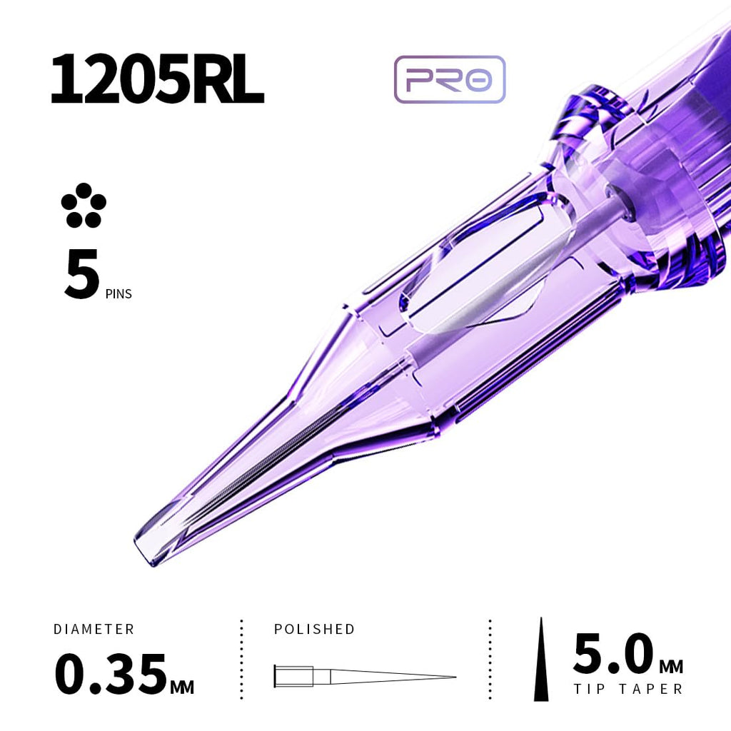 Mast Pro Cartridge Tattoo Needles Disposable 20Pcs of One Box Standard Size Round Liner 1205RL