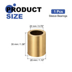 uxcell Sleeve Bearings, 20mm Bore x 28mm OD x 35mm Length