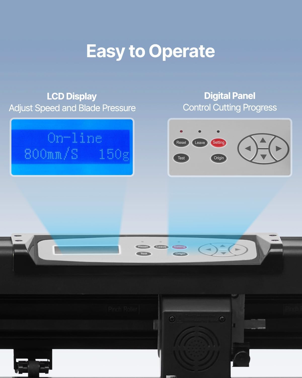 Vinyl Cutter Machine 34 inches Bluetooth Cutting Plotter Machine | For Windows & Mobile, 400 in / 10 m Accuracy