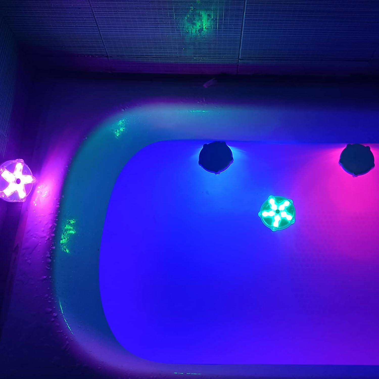 Floating Pool Lights,Color Changing Waterproof Magnetic Pond Lights,Pool Light that Float,Starfish Above Ground Pools