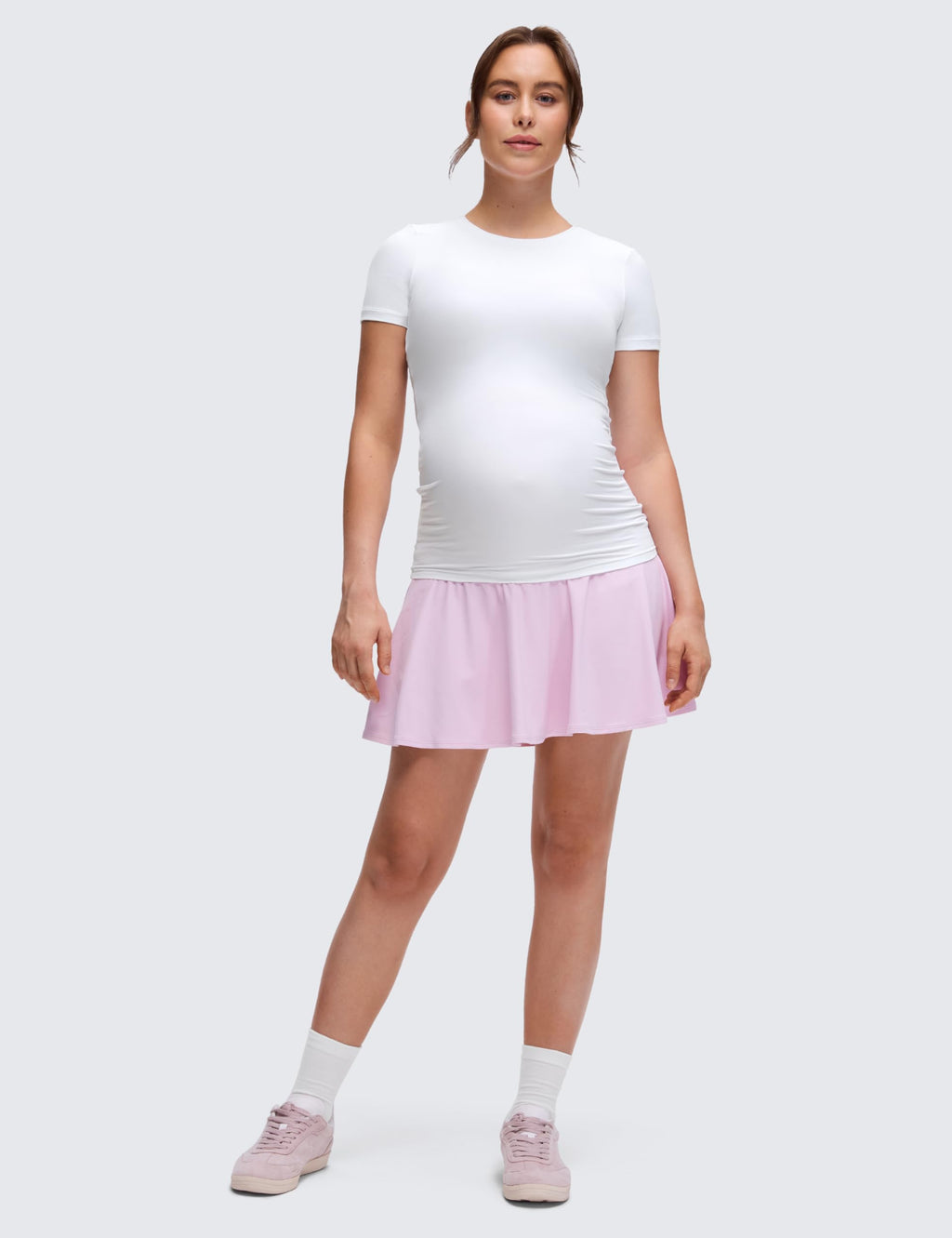 Maternity Crewneck T-Shirt White Medium
