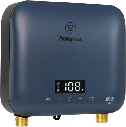 8kW Tankless Water Heater Electric, Low Watt 240V, Smart WiFi | Instant Hot Water Heater, Under Sink Water Heater
