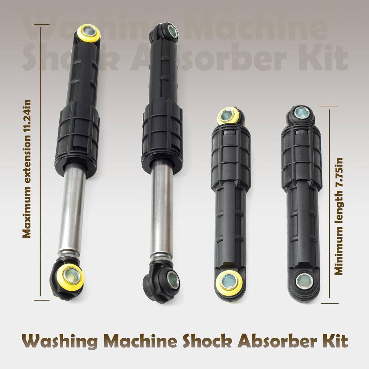 Washer Shock Absorber Kit Compatible with Samsung Washing Machine WF42H5000AW WF42H5200AP WF42H5200AW WF45K6200AW WF45K6200AV WF45K6500AW WF45K6500AV WF45M5500AW WF50K7500AV WF50K7500AW