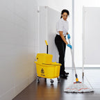Professional Bucket & Side-Press Wringer, 35 Qt, Yellow/Black