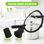 WELURE 2x Pressure Cooker Seal Ring 09936 Compatible for Presto 4 Quart 6 Quart Canners