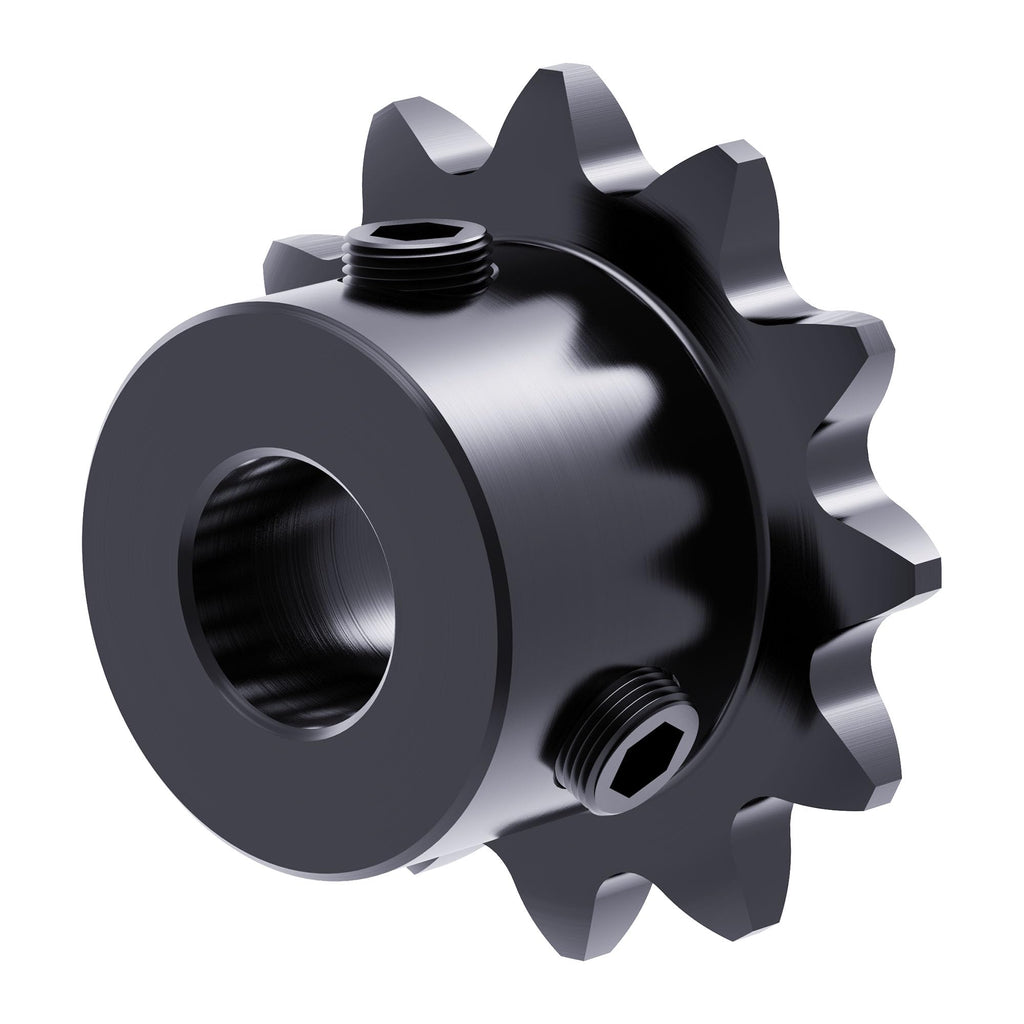 FOCMKEAS 12 Tooth Roller Chain Sprocket, 25 Chain, 8mm Bore