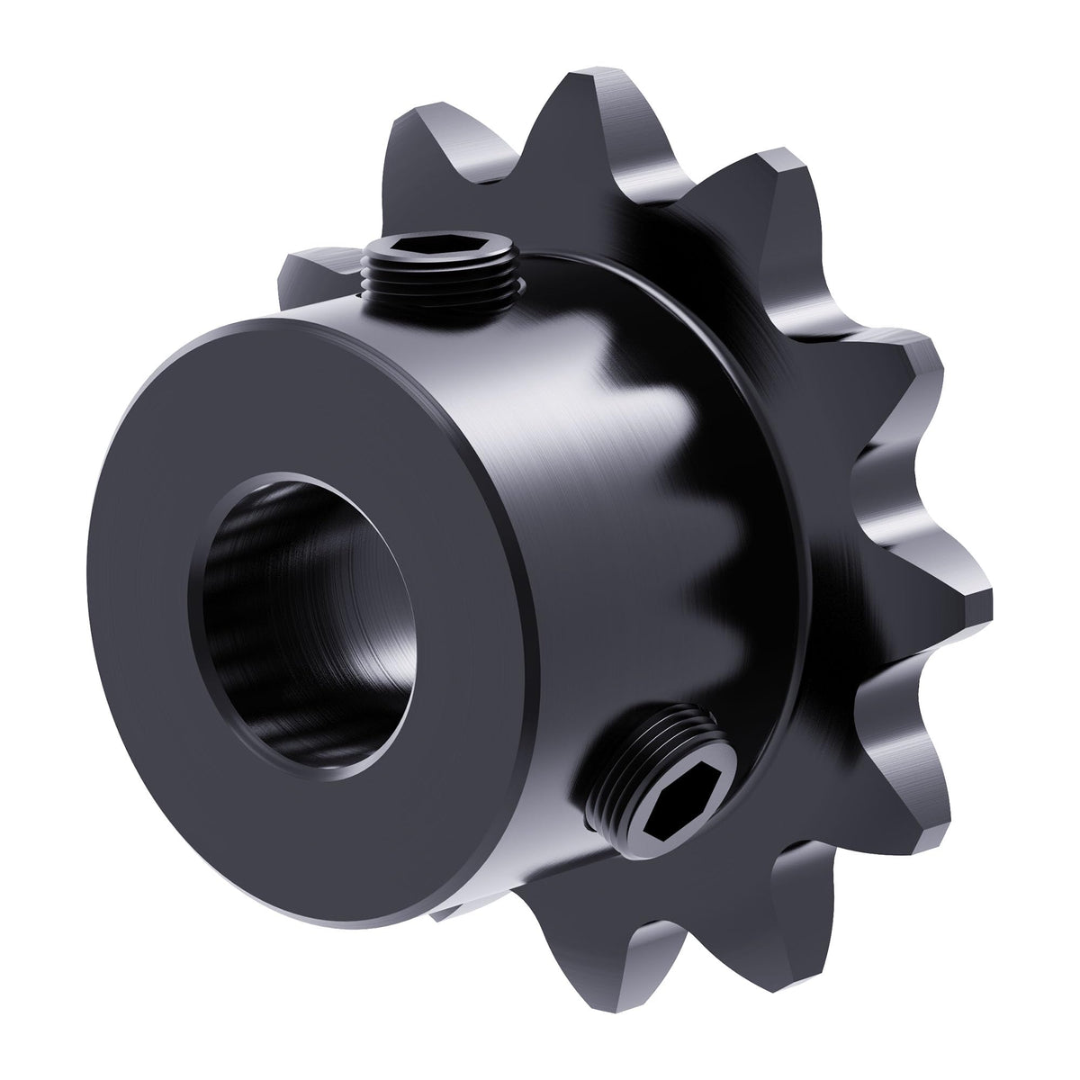 FOCMKEAS 12 Tooth Roller Chain Sprocket, 25 Chain, 8mm Bore