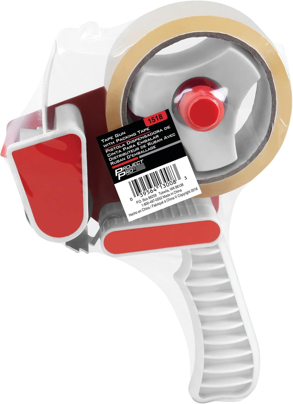 1518 Steel Frame Packing Tape Gun with Clear Tape