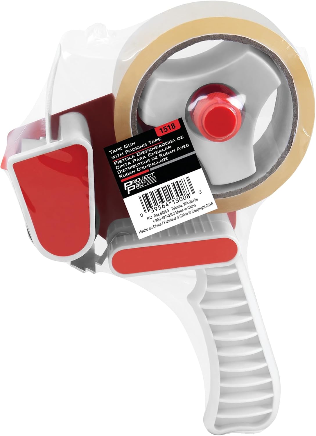 1518 Steel Frame Packing Tape Gun with Clear Tape